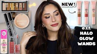 FULL FACE OF MAKEUP UNDER $10 | NEW ELF HALO GLOW WANDS