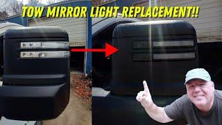 How to Replace Tow Mirror Lights: 2019-2024 Chevy Silverado GMC Sierra 2500HD 3500HD Boost Auto