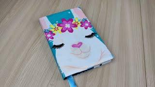 DIY fabric book/notebook cover