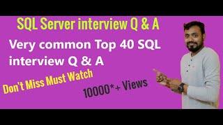 Top 20 SQL interview questions and answers 2020 | sql interview | sql practice | part 1