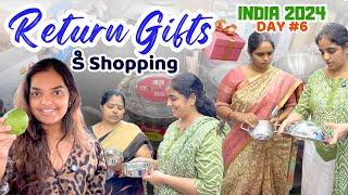 Return gift shopping maa housewarming kosam India 2024 || Telugu Vlogs in USA || English Subs || A&C