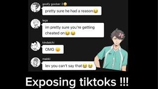 Haikyuu// exposing tiktoks!! (first video)