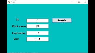 C# Tutorial : Retrieve data from Sql server database