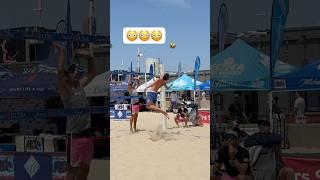 He could NOT handle that Set #volleyball #beachvolleyball