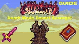 Terraria Calamity Mod; How to Easily Defeat the Desert Scourge in Deathmode! (GUIDE)