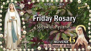 FRIDAY RosaryDay 6- NOVENA to St. Theresa of Avila, SORROWFUL Mysteries, OCTOBER 11, 2024, Scenic