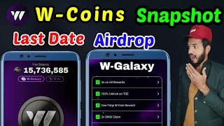 W-Coins Today Snapshot | W-Coins Airdrop date out | W-Coins Stake 200% & wallet connect okx wallet