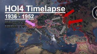 HOI4 Timelapse - AI Only - France and Poland join the Axis