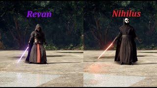 Revan & Darth Nihilus vs Plo-Koon & Anakin in Star Wars Battlefront II. (PC, Modded)