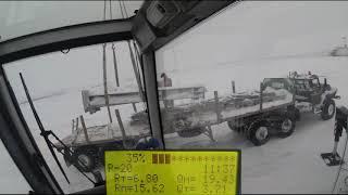 Выгружаем вагон с металлом, немного о показаниях ОНК-160С. POV Autocrane.