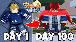 I Spent 100 Days as Minato Namikaze in Shindo Life.. - Roblox