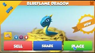  How to breed EPIC BLUEFLAME Dragon. Dragon Mania Legends. BLUEFLAME Dragon hatched.