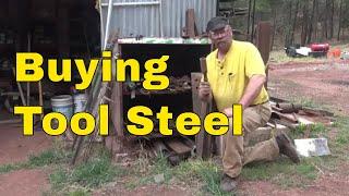 Sourcing and finding tool steels for blacksmithing by searching the internet.