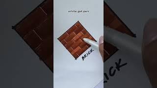 interior design | brick | quick marker render how to