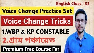 Voice Chnage Practice Set | Class  | WBP & KP CONSTABLE | #wbp #mts