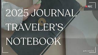 Set Up My 2025 Journal in a Traveler's Notebook