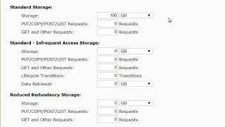 Amazon S3 Bucket Cost Calculations