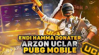 PUBG MOBILE BUNAQASI BO'LMAGAN ENDI HAMMA DANATER JUDDA ARZON UC OLISH SIRI