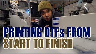 LET'S PRINT SOME DTFS ON THE OMNIPRINT DTF PRINTER (S:10/Vlog 13)