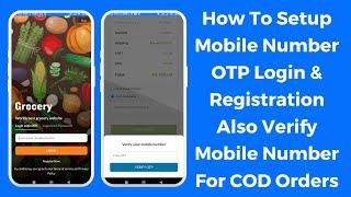 How To Setup Mobile Number OTP Login & Registration Also Verify Mobile Number For COD Orders (Hindi)