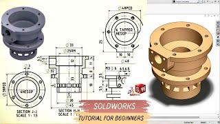 Solidworks Tutorial for beginners exercise