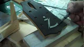 Inlaying the Weeping Zee Logo- Paua Abalone Shell Inlay