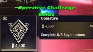 Operative Challenge Guide | Complete 3 Spy missions | Warframe | Nightwave Challenge