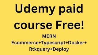 3.Mern stack || mern stack project || MERN Ecommerce Typescript, RTKquery, docker ||Paid course Free