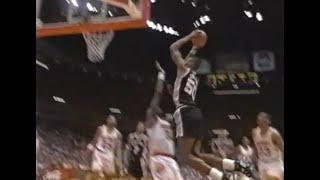 David Robinson Beats Hakeem to the Rim for Power Dunk