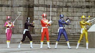 Fiveman All ranger's alone henshin | Super Sentai Content