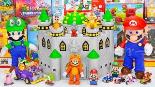 Super Mario Bros Unboxing Toys Review ASMR  Super Mario Bros Nintendo Deluxe Bowser's Playset