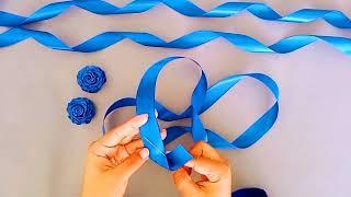 2 Best needle Hacks / Diy Ribbon Roses / Easy and Beautiful satin ribbon flowers