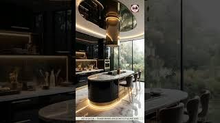 Luxury Kitchen Design with Gold Accents and Marble Finish 2025