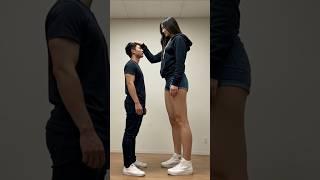 Watch Tallest Girl in the World #tallgirl #tallwoman #heightdifference #giant #giantess #shorts #usa