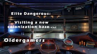 Elite Dangerous: Trailblazers colonization update, checking out someone’s new station