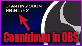 Countdown in OBS einfügen - Stream schnell und einfach verbessern | Tutorial