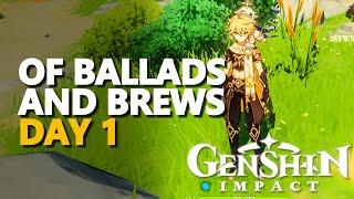 Of Ballads and Brews Genshin Impact Day 1