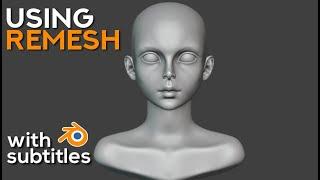 Sculpting with Remesh in Blender
