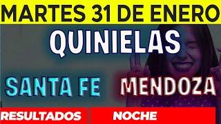 Resultados Quinielas Nocturna de Santa Fe y Mendoza, Martes 31 de Enero