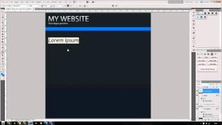 How to make a web layout in Photoshop