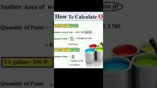how to calculate paint quantity for wall | basic civil engineering