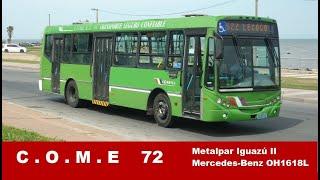 COME SA  72    #Metalpar Iguazú II Mercedes-Benz OH1618L  Transporte Uruguayo Ómnibus de Uruguay