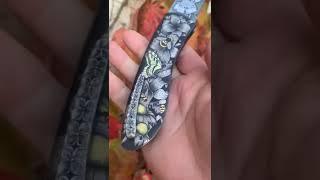 Hand made folding knife