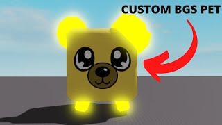 MAKING THE KING BEAR - ROBLOX BGS CUSTOM PETS