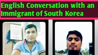 English conversation with an Immigrant of South Korea. Let's Talk English Sabina.