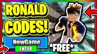 ALL *NEW* SECRET OP WORKING CODES! Roblox Ronald