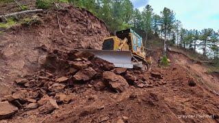 Long Single Part Road Work of Caterpillar D7g Bulldozer #bulldozer #caterpillar #tractor