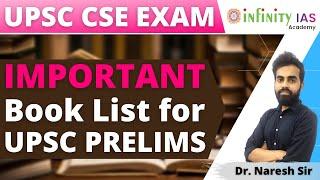 Important Book List for UPSC PRELIMS | UPSC  Exam 2022 | INFINITY IAS ACADEMY