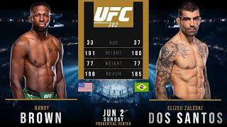 RANDY BROWN vs ELIZEU ZALESKI DOS SANTOS FULL FIGHT UFC 302