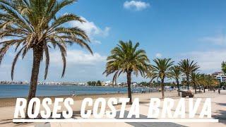 ROSES, COSTA BRAVA- España|Walking tour |DOMINGO EN FAMILLA!!! Desayuno, Playa PASEO